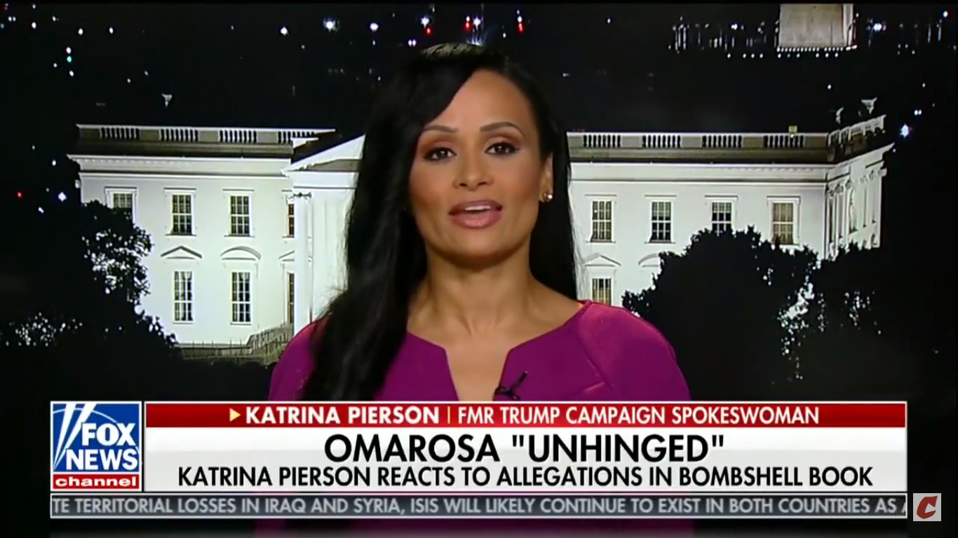 WATCH: Katrina Pierson Lies, Tells Fox News That N-Word Call With Omarosa ‘Did Not Happen’