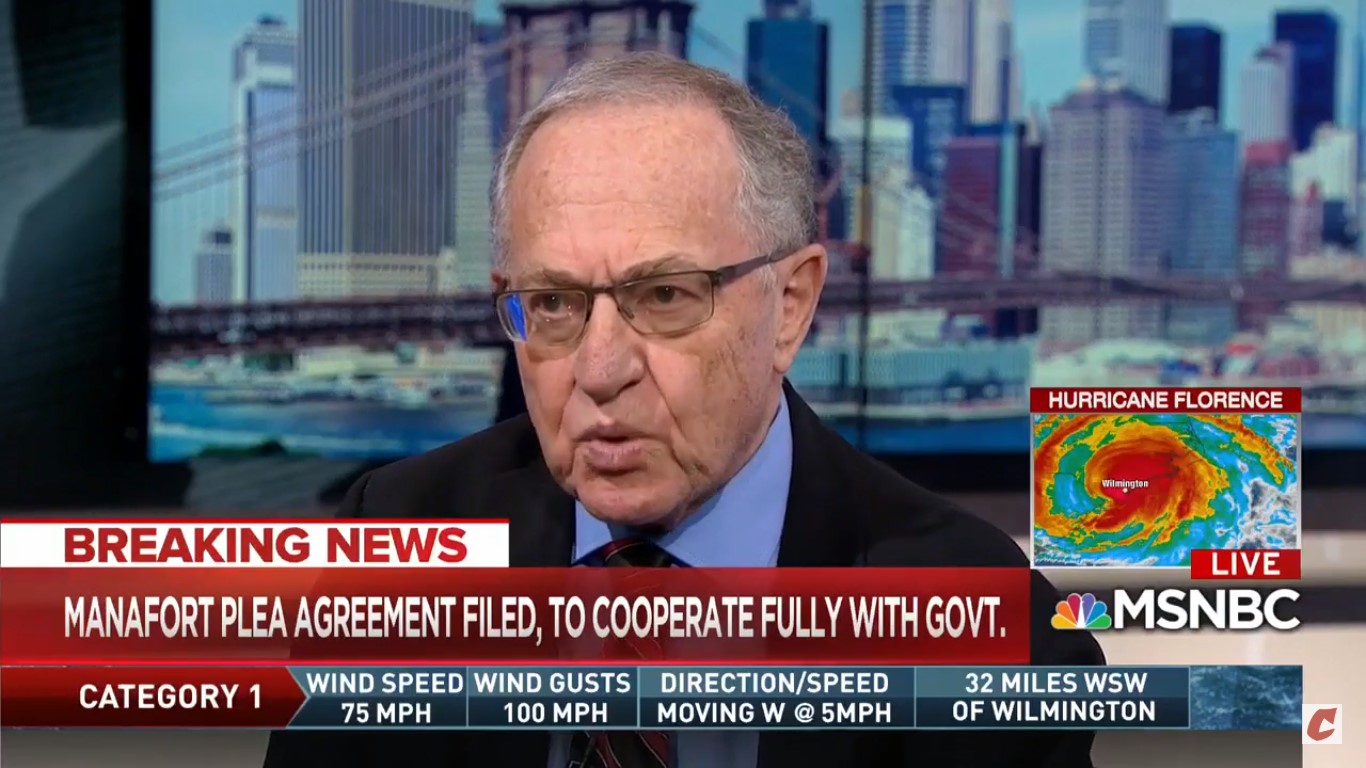 Alan Dershowitz: Manafort ‘Has To Cooperate About Everything,’ ‘Big Win’ For Mueller