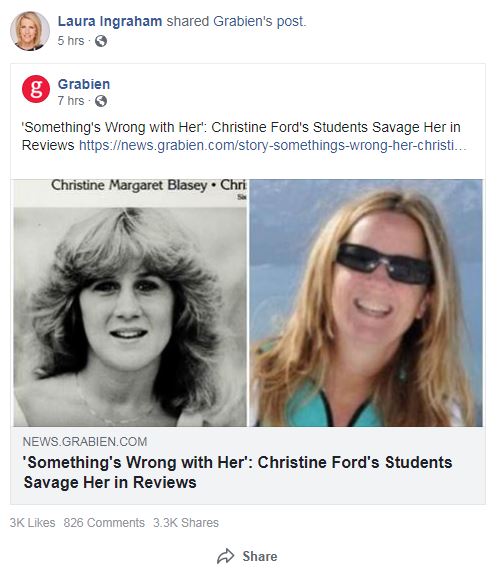Smear Campaign Blows Up In Conservatives’ Faces As They Go After Wrong Christine Ford