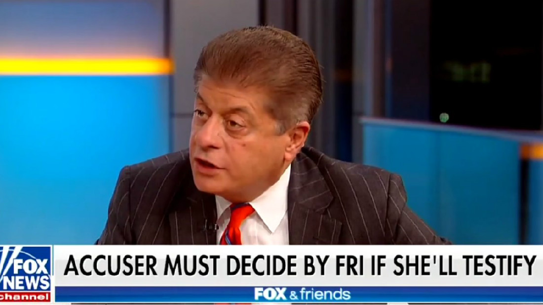 Fox News’ Judge Napolitano Calls On Senate To ‘Subpoena’ Christine Blasey Ford