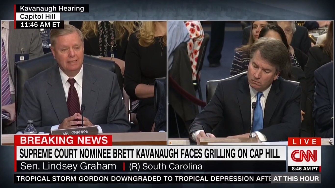 Brett Kavanaugh Whiffs When Given Chance To Address Parkland Father Handshake Flap