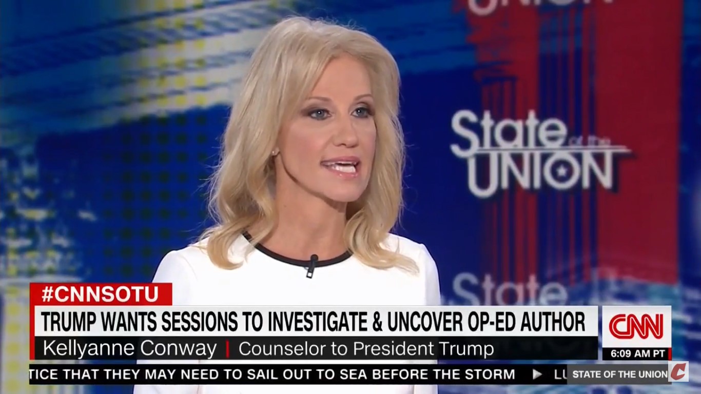 Kellyanne Conway Admits She Has ‘No Idea’ Why Anonymous Op-Ed Would Be Illegal