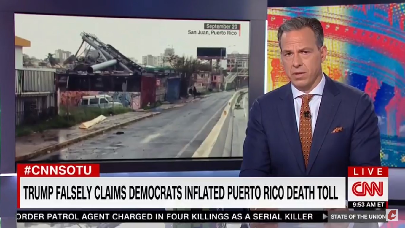 Jake Tapper: Trump ‘Seems To Think’ He’s The ‘Real Victim’ When It Comes To Puerto Rico