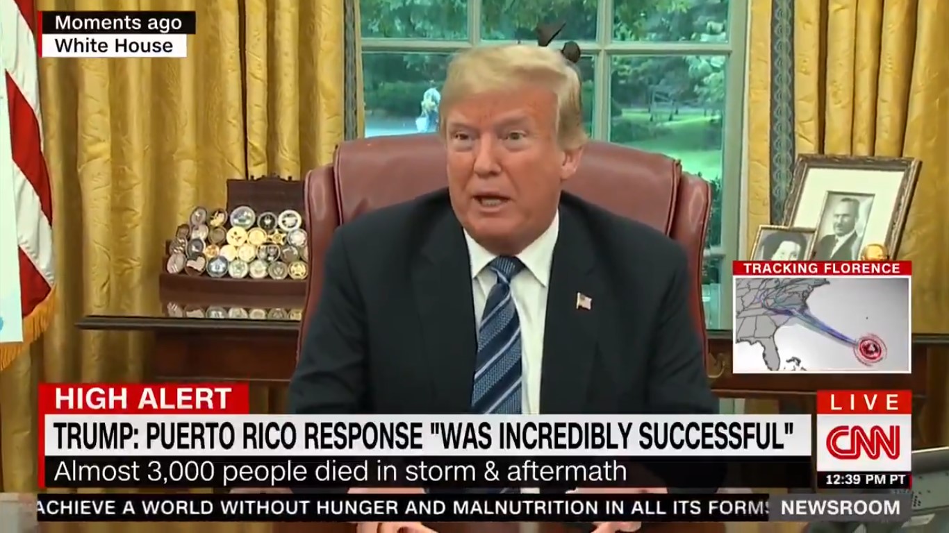 Trump Claims Puerto Rico Response Was An ‘Unsung Success’: ‘One Of The Best Jobs’ Ever