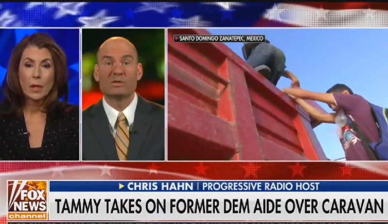 WATCH: Fox’s Tammy Bruce Thinks Migrants Climbing Into Truck Are Scaling Border Wall