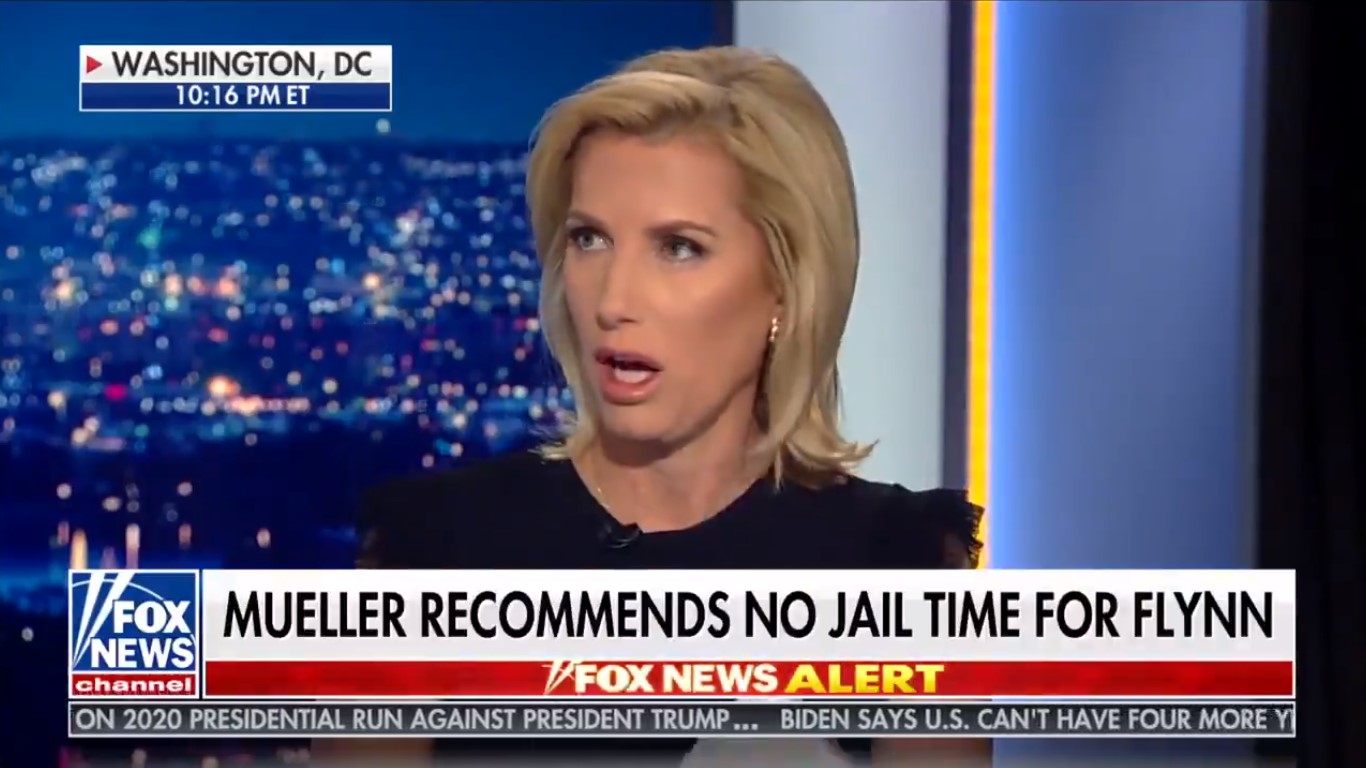 ‘I Think This Is A Big Zero’: Laura Ingraham Shrugs Off Michael Flynn Sentencing Memo