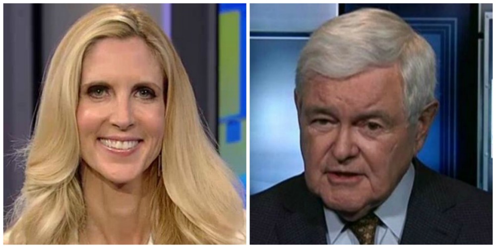 MAGA Fight! Ann Coulter Tells Newt Gingrich He’s In The ‘Kiss The Emperor’s Ass Camp’