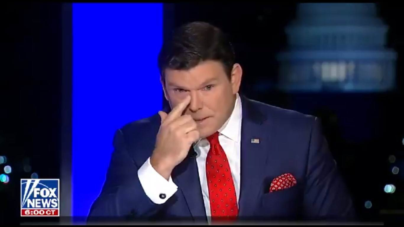 Fox News’ Bret Baier Tears Up While Delivering Message To Viewers About Car Crash