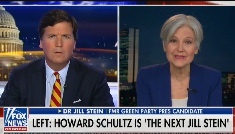 Jill Stein Goes On Tucker Carlson’s Show To Defend Corporate Billionaire’s Run For President