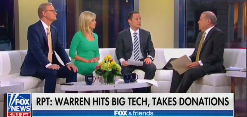 Fox & Friends Agree With Elizabeth Warren On Tech Companies In Surprisingly Positive Segment