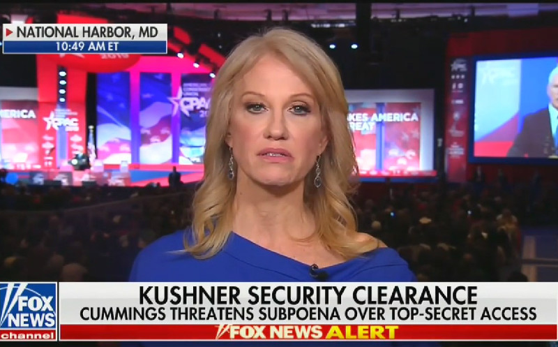 Kellyanne Conway Dodges on Kushner’s Security Clearance: ‘We Aren’t Going to Discuss That’