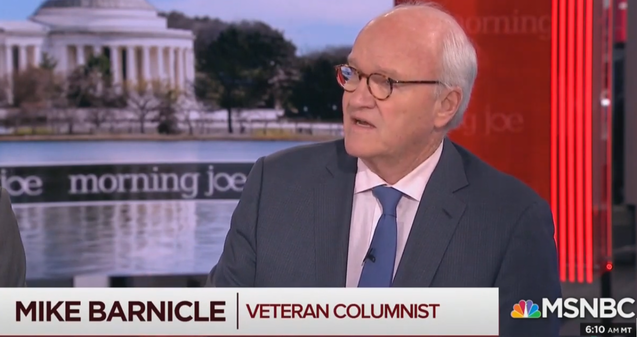 MSNBC’s Mike Barnicle: ‘Empty Vessel’ Trump Has ‘Stains On His Soul’