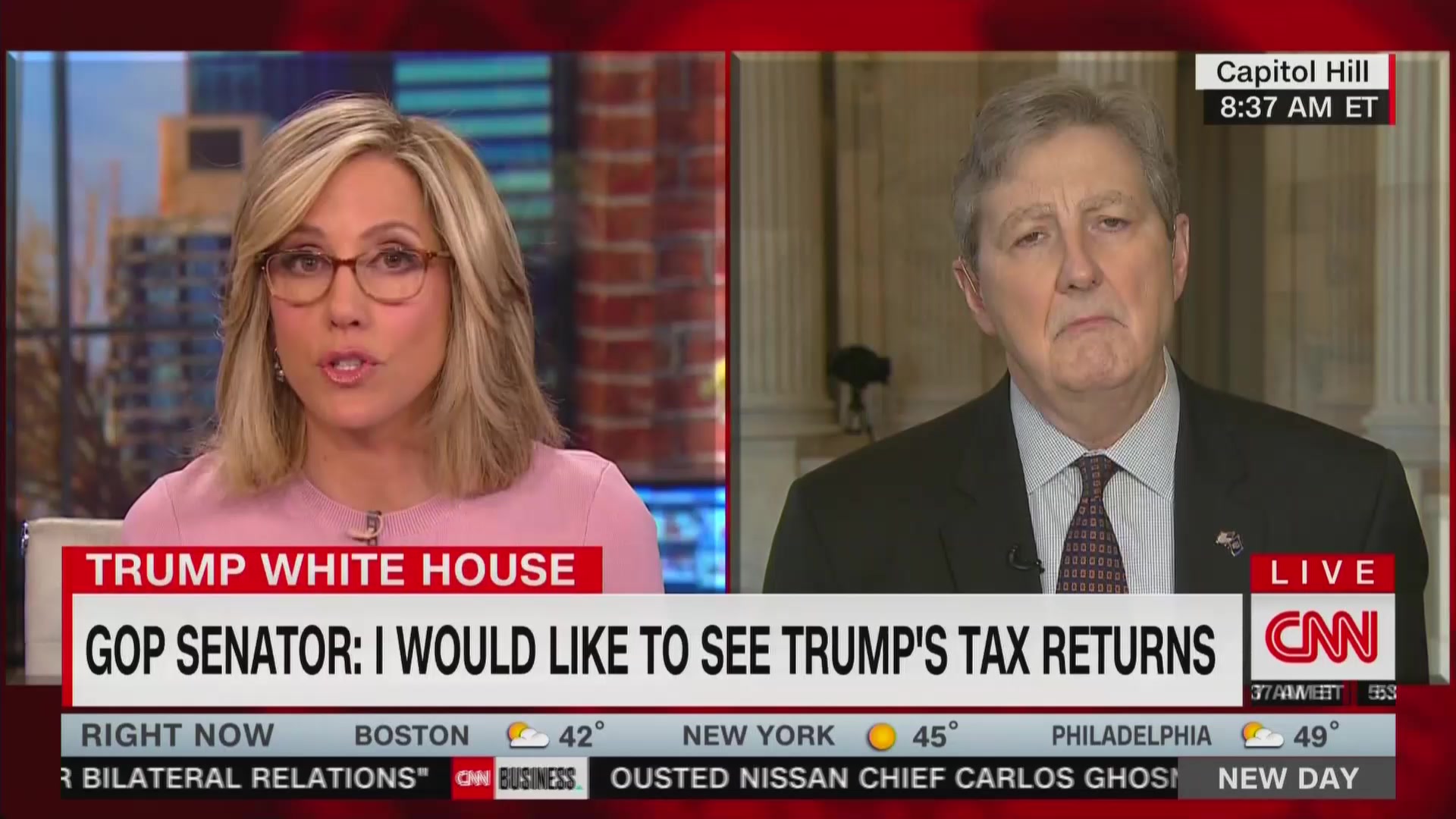 GOP Senator John Kennedy Says He ‘Would Like to See’ Trump’s Tax Returns
