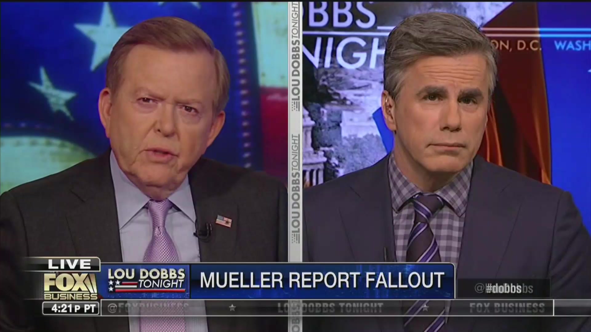 Fox’s Lou Dobbs: Should Robert Mueller and James Comey Be Investigated for Collusion?