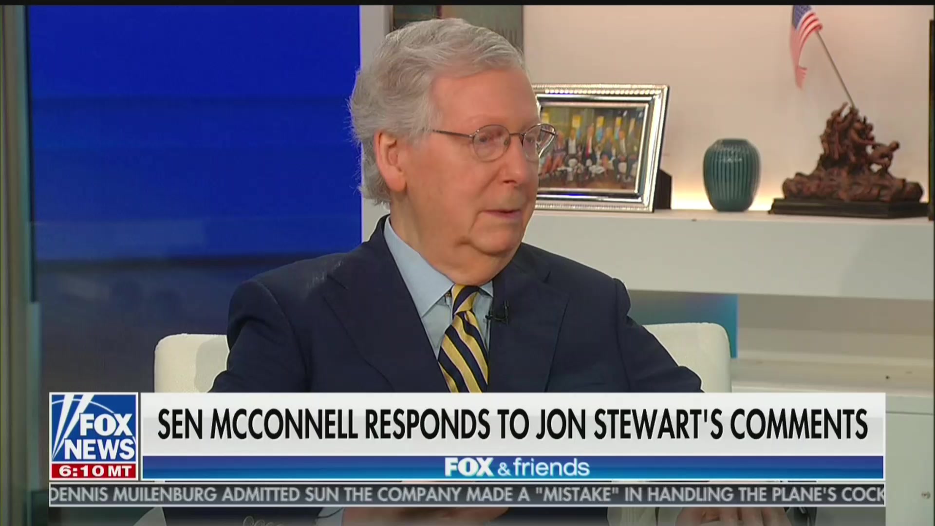 Mitch McConnell Wonders Why Jon Stewart Is ‘All Bent Out of Shape’ Over 9/11 Victims Fund