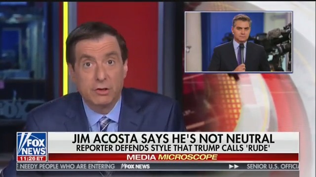 Fox News Media Analyst: ‘Jim Acosta Should Be Grateful’ to Trump For ‘Raising His Profile’