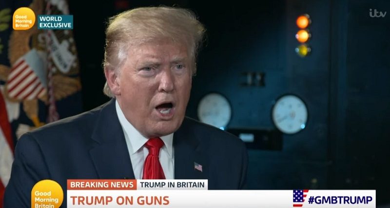 Trump Downplays American Gun Violence: British Hospitals Are “a Sea of Blood” Because of Stabbings