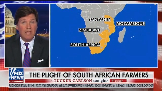 Fox’s Tucker Carlson: ‘New York Times’ Believes White South African Farmers ‘Deserved’ to Be Murdered