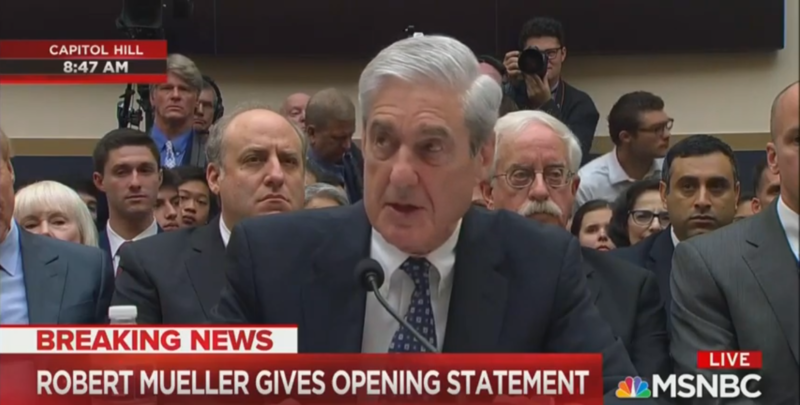 Robert Mueller Says He’s ‘Unable To Address’ Matters Related To Steele Dossier At Hearing