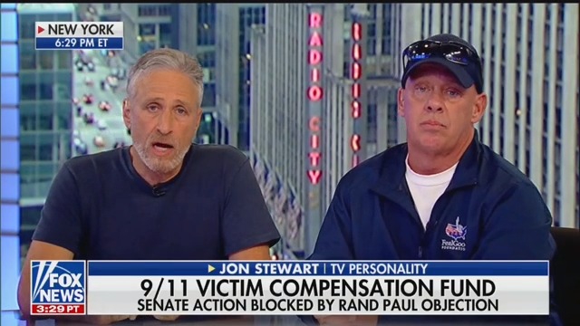 Jon Stewart Shreds Rand Paul For Blocking 9/11 Victims Fund: ‘Fiscal Responsibility Virtue Signaling’