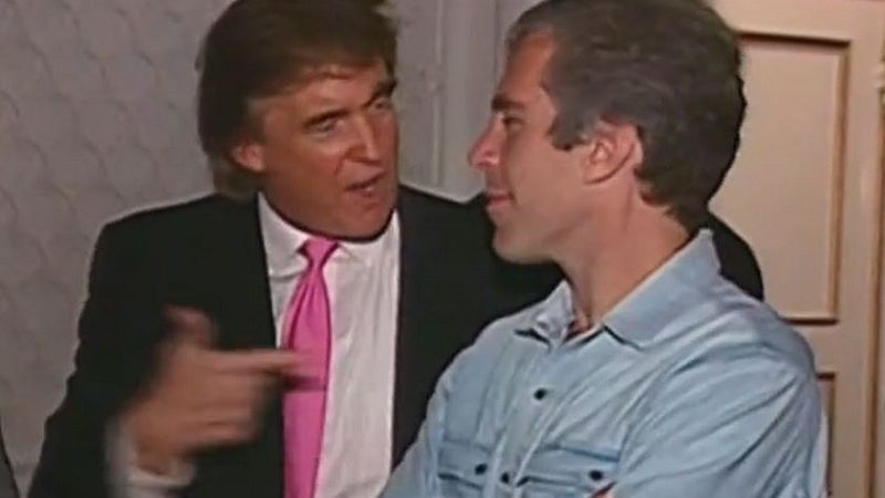 MSNBC Digs Up Footage of Trump Patting Woman’s Butt, Partying with Jeffrey Epstein at Mar-a-Lago