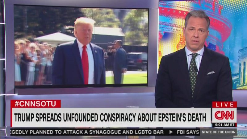 Jake Tapper Slams Trump for Spreading ‘Insane Conspiracy Theories’: ‘It’s Dangerous’