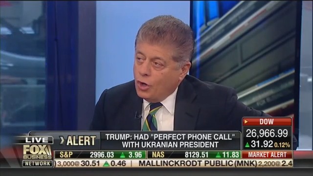 Fox’s Judge Nap: Trump’s Ukraine ‘Act of Corruption’ Is the ‘Most Serious Charge’ He’s Faced Yet