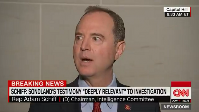 Adam Schiff: State Department Is Withholding Relevant Text Messages and Emails From Gordon Sondland