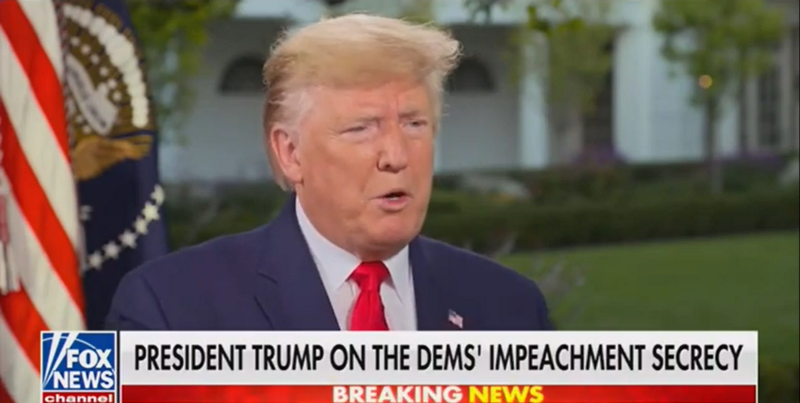 Trump: Republicans ‘Never Even Thought of Impeaching’ Obama