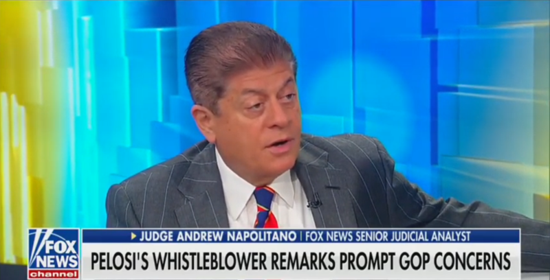 Fox’s Judge Napolitano Shoots Down Biden-Ukraine Conspiracies: ‘No There There’