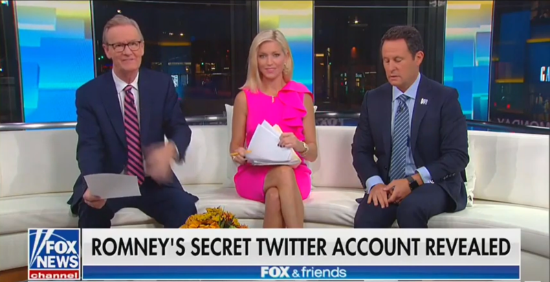 ‘Fox & Friends’: Mitt Romney’s Secret Twitter Account Is OK ‘As Long as He Wasn’t Using it to Say Negative Things’