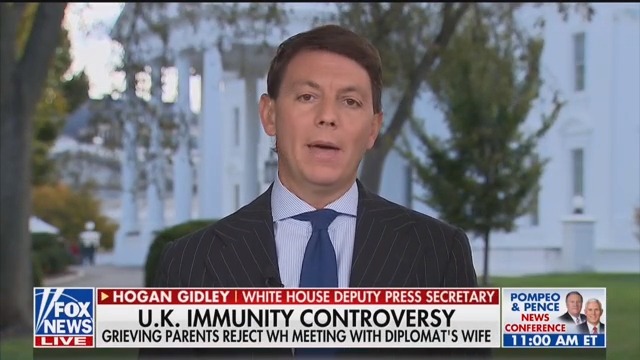 White House Spox Stops Just Short of Smearing Grieving Parents of Harry Dunn