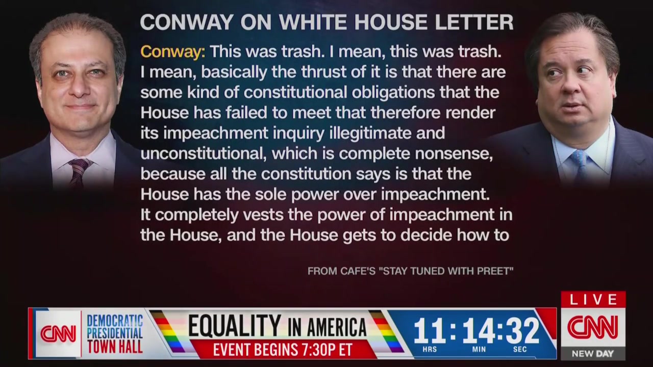 George Conway: White House Impeachment Letter Is ‘Trash’ Attempt to Hide ‘Damning Evidence’