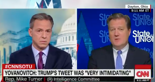 Tapper Grills GOP Rep. Over Trump’s Yovanovitch Tweet: ‘How Is It Not Witness Intimidation?’