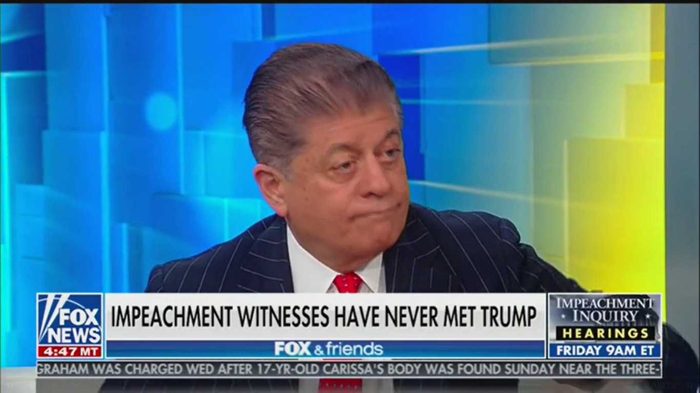 Fox’s Judge Andrew Napolitano: The Delay In Ukraine Aid ‘Is The Quid Pro Quo’