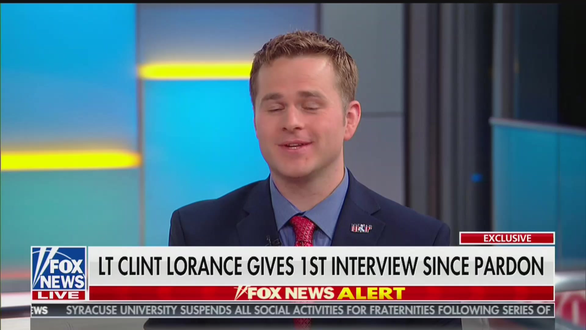 Pardoned War Criminal Clint Lorance Thanks Trump on ‘Fox & Friends’: ‘I Love You, Sir!’