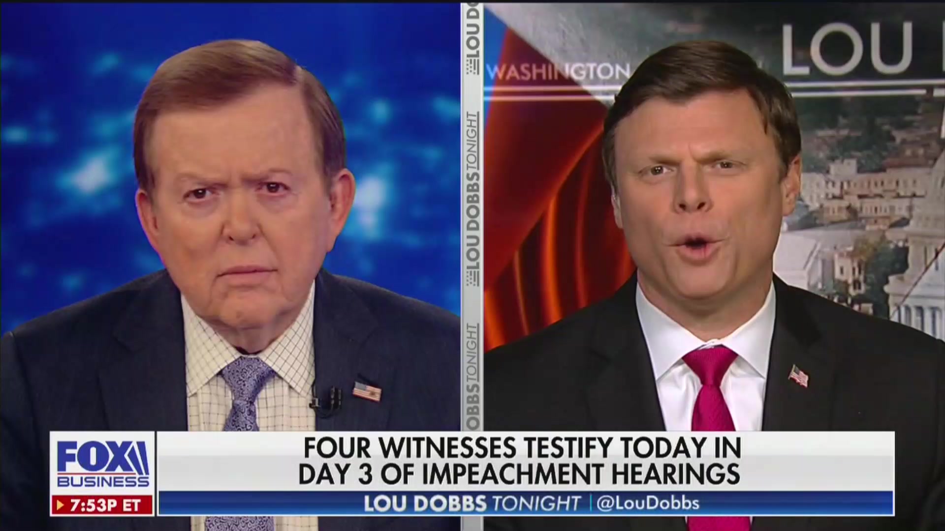 Lou Dobbs and Guest Mock ‘Deep State Crybaby’ Vindman: ‘He Looks Like a Popinjay’