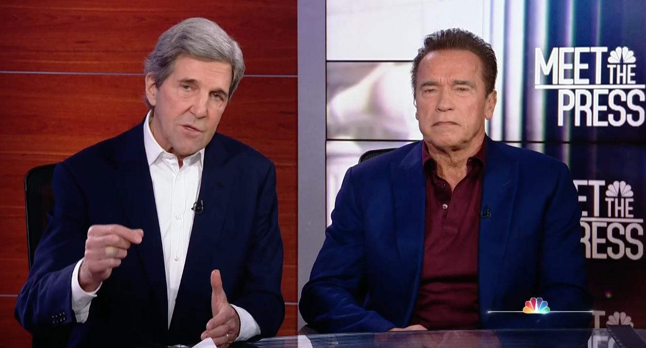 Schwarzenegger, Kerry Outline Climate Change Initiative ‘World War Zero’