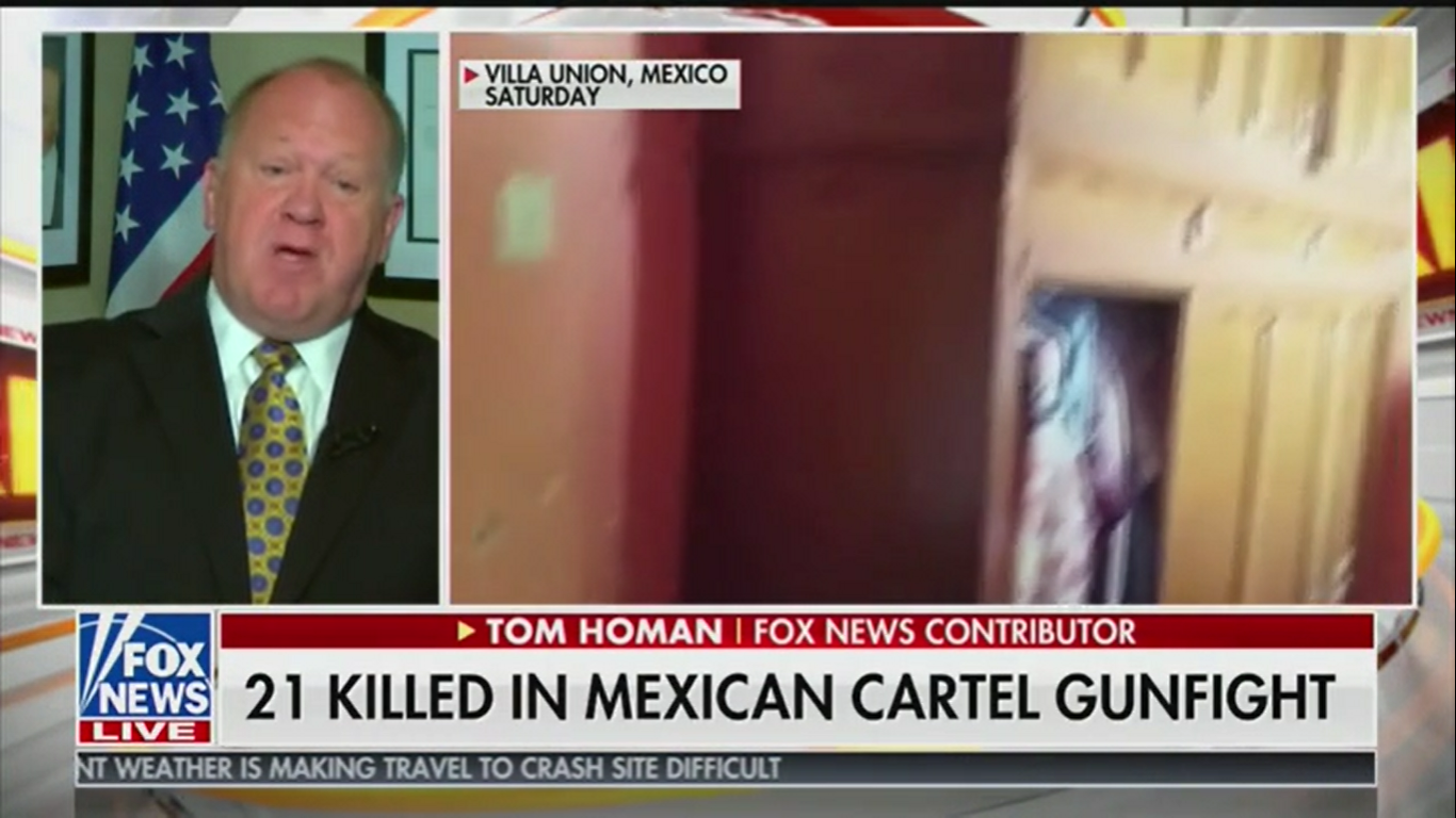 Fox’s Tom Homan: The U.S. Should Fight Drug Cartels in Mexico Like ‘In Panama with Noriega’