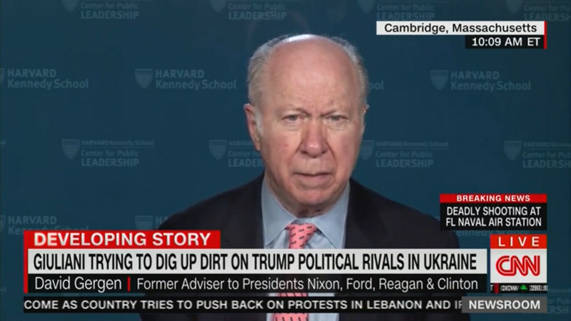 David Gergen Aghast at Giuliani’s Ukraine Trip: Will Impeachment ‘Turn on the Word of a KGB Agent?’