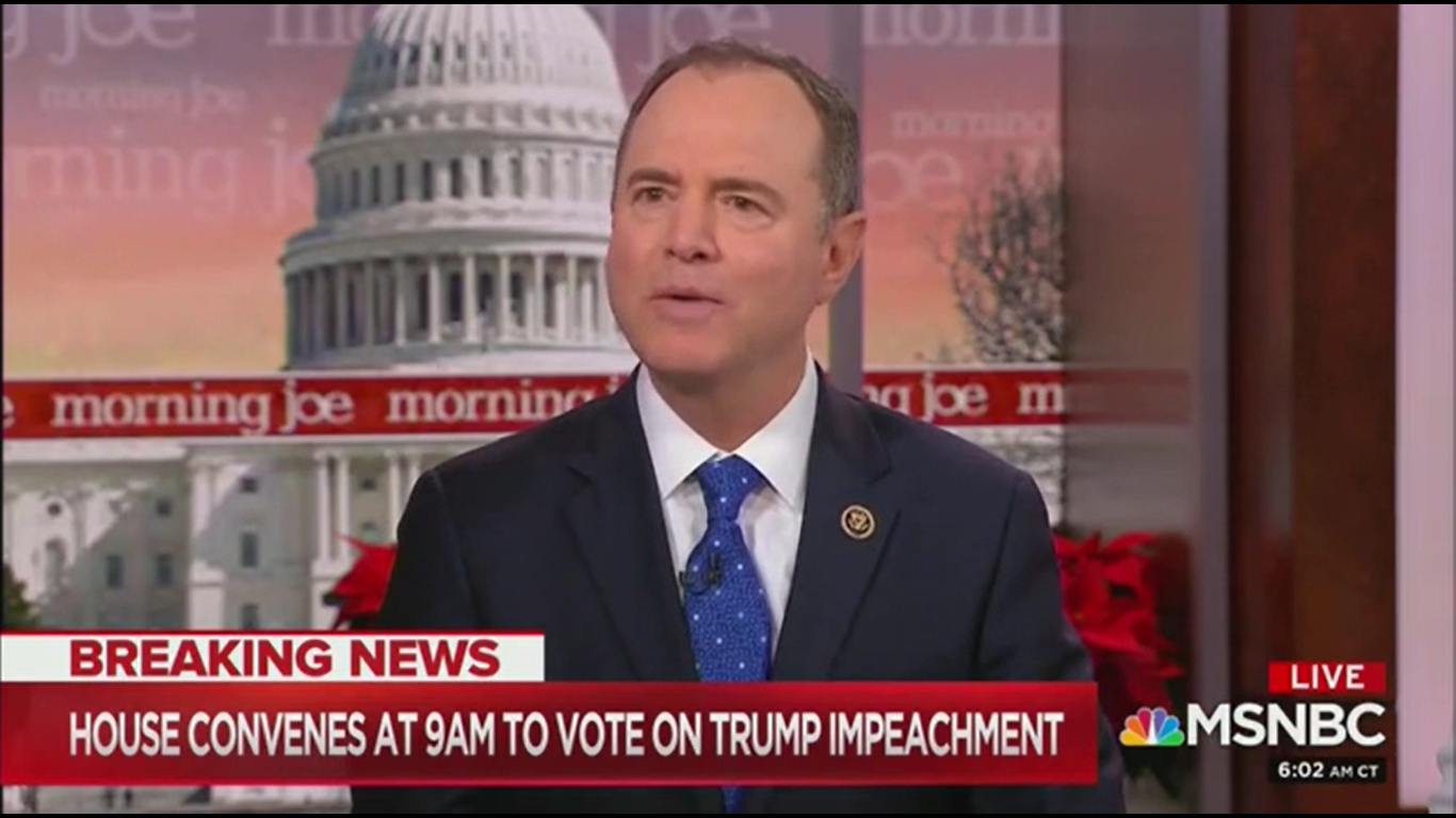 Adam Schiff: Impeachment is Urgent if Trump Is Still Trying to ‘Essentially Cheat in the Next Election’