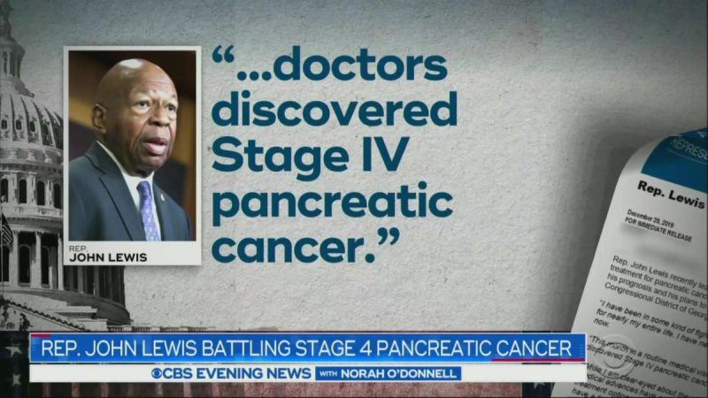 CBS Evening News Shows Picture of Elijah Cummings During Story on John Lewis’ Cancer Diagnosis