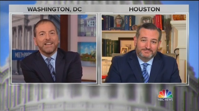 Chuck Todd Confronts Ted Cruz on His Belief Ukraine Meddled in Election: ‘You Do?!’