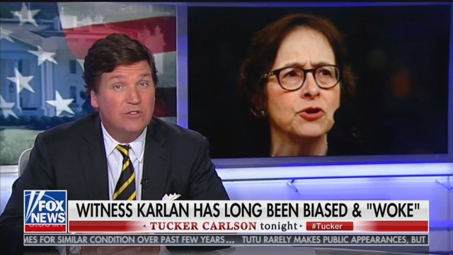 Tucker Carlson Attacks Impeachment Witness Pamela Karlan: ‘This Lady Needs a Shrink’