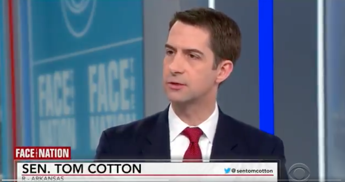 Tom Cotton Says Trump Didn’t Dismiss Traumatic Brain Injuries as ‘Not Very Serious’