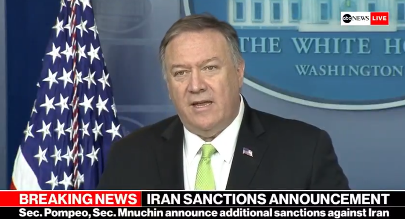 Trump Administration Announces New Sanctions on Iran ...