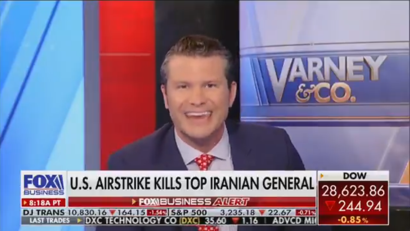 Fox’s Pete Hegseth Threatens Iran: ‘Maybe Your Second General Is Next’