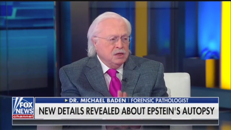 Fox’s Dr. Michael Baden: Jeffrey Epstein’s Death Was ‘Very Convenient’ for ‘A Lot of People’