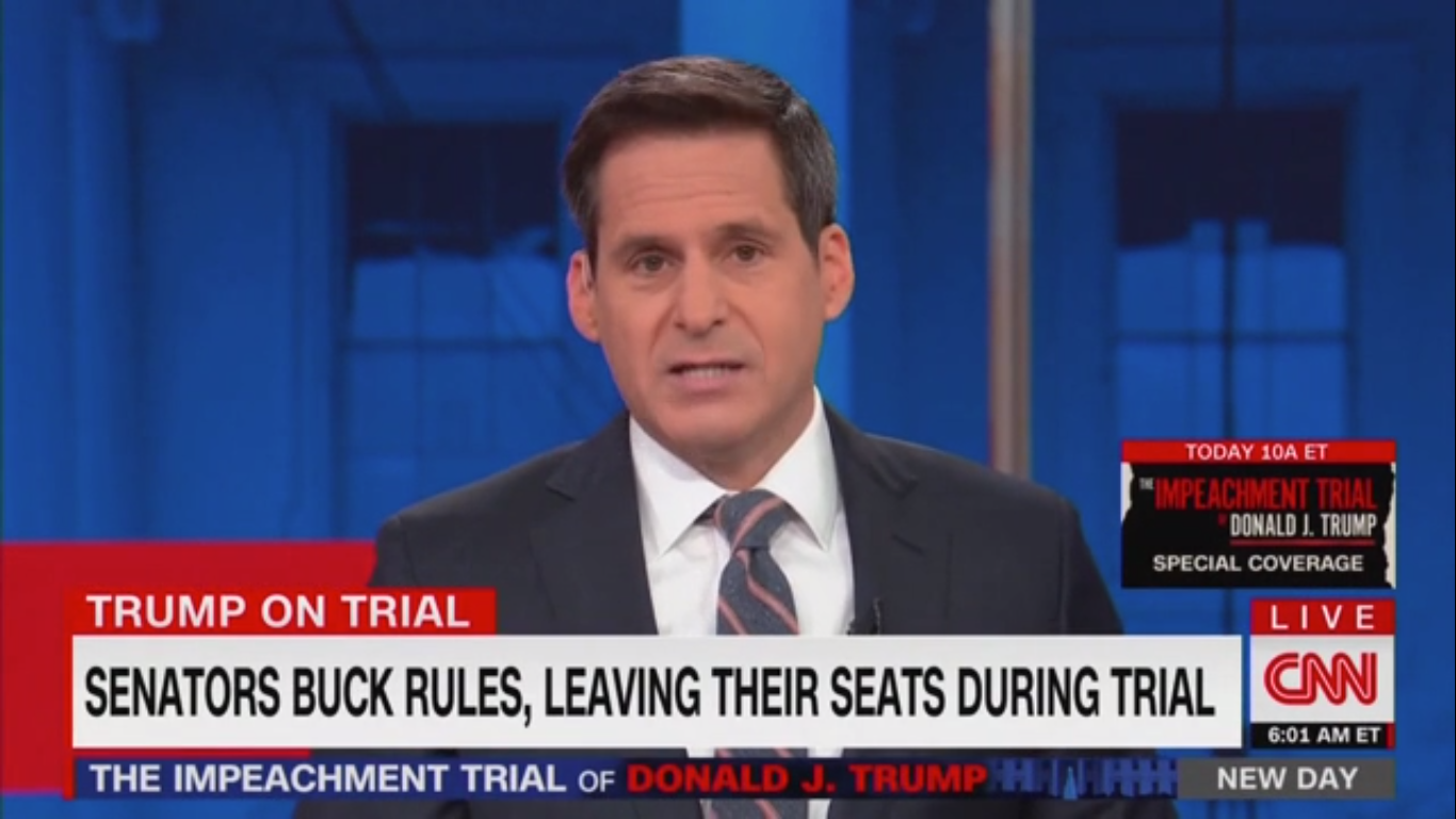 CNN’s John Berman Blasts Senators for Missing Impeachment Trial: ‘The Herculean Task of Sitting Down’