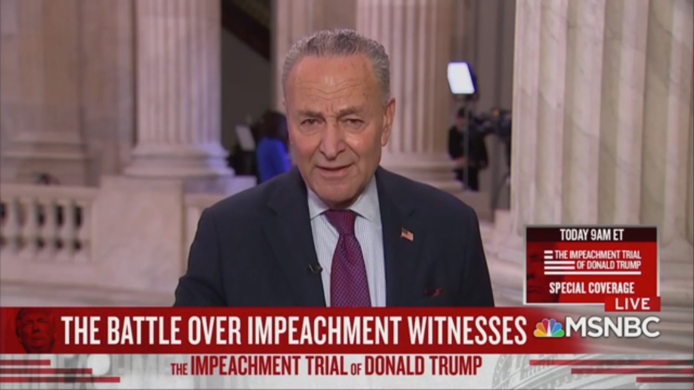 Chuck Schumer Challenges Republicans to Call Hunter Biden: ‘You Know Why They Don’t?’